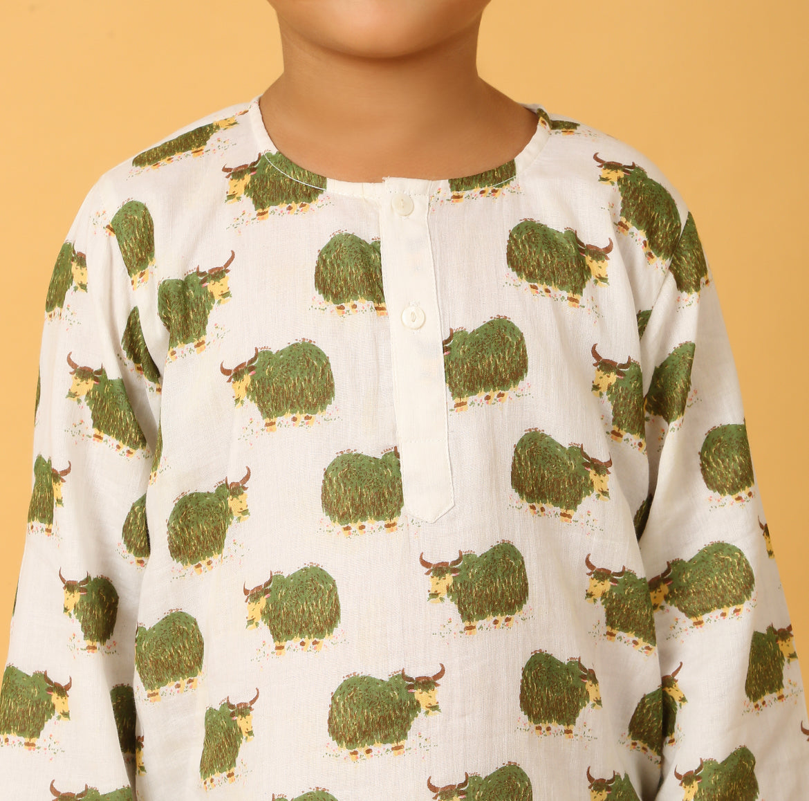 Green Grazing Yak Kurta Pyjama SS 24