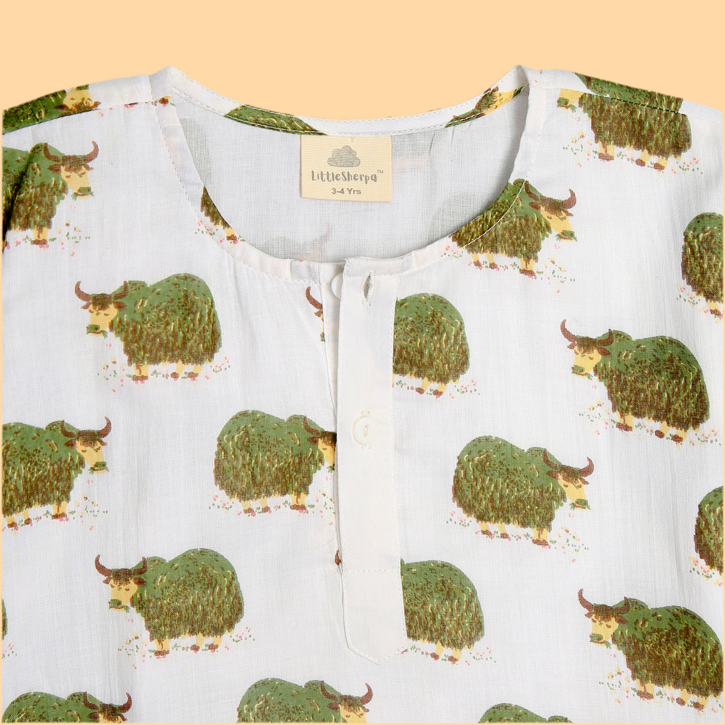 Green Grazing Yak Kurta Pyjama SS 24