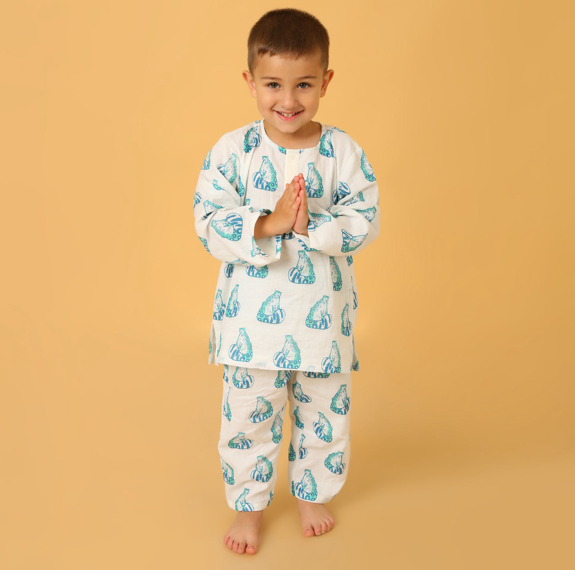 Snow Leopard Kurta Pyjama SS 24