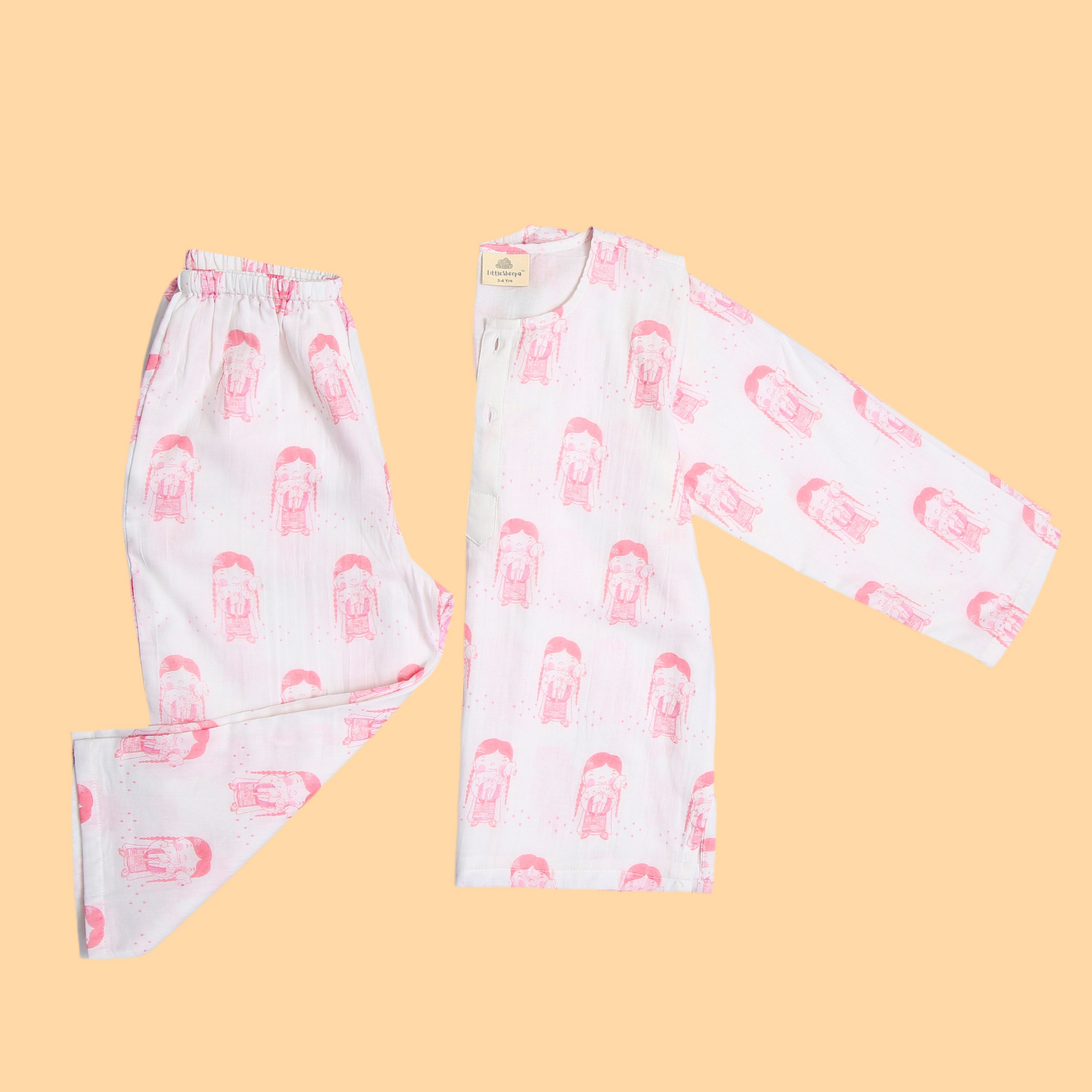 Shepard Girl Kurta Pyjama. SS 24