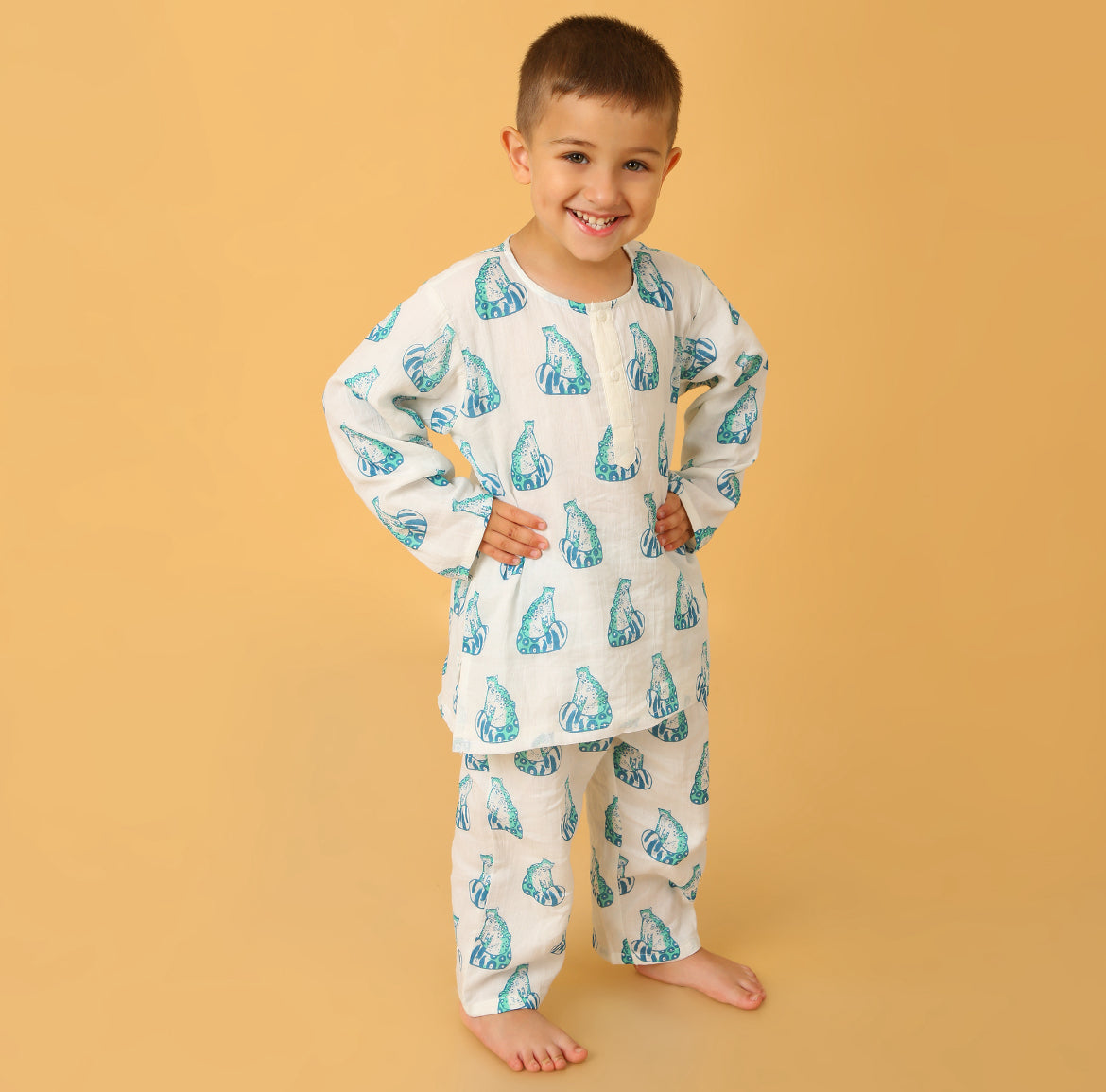 Snow Leopard Kurta Pyjama SS 24