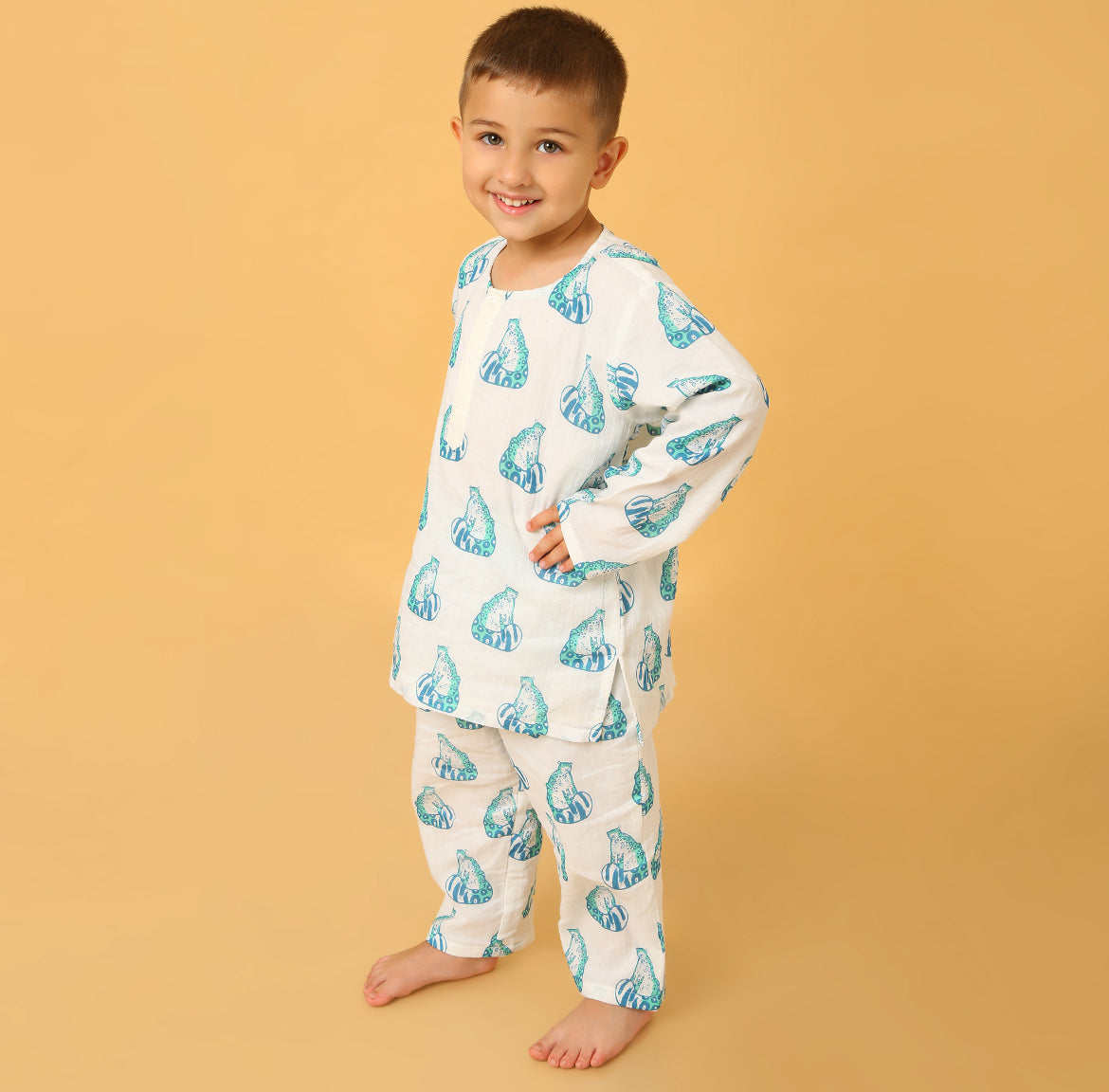 Snow Leopard Kurta Pyjama SS 24