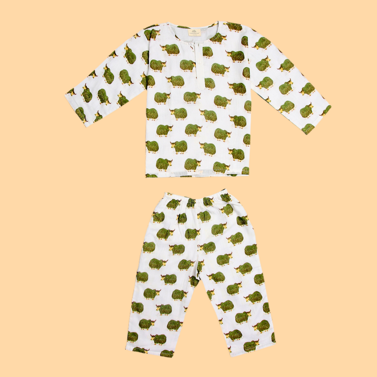 Green Grazing Yak Kurta Pyjama SS 24