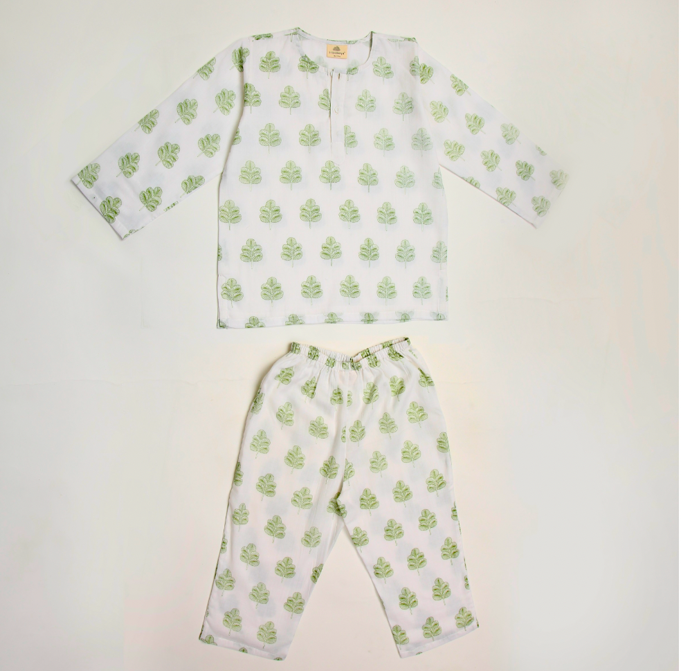 Himalaya Indigo Leaf Kurta Pyjama SS 24