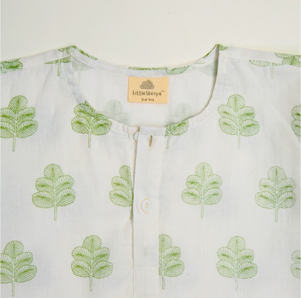 Himalaya Indigo Leaf Kurta Pyjama SS 24