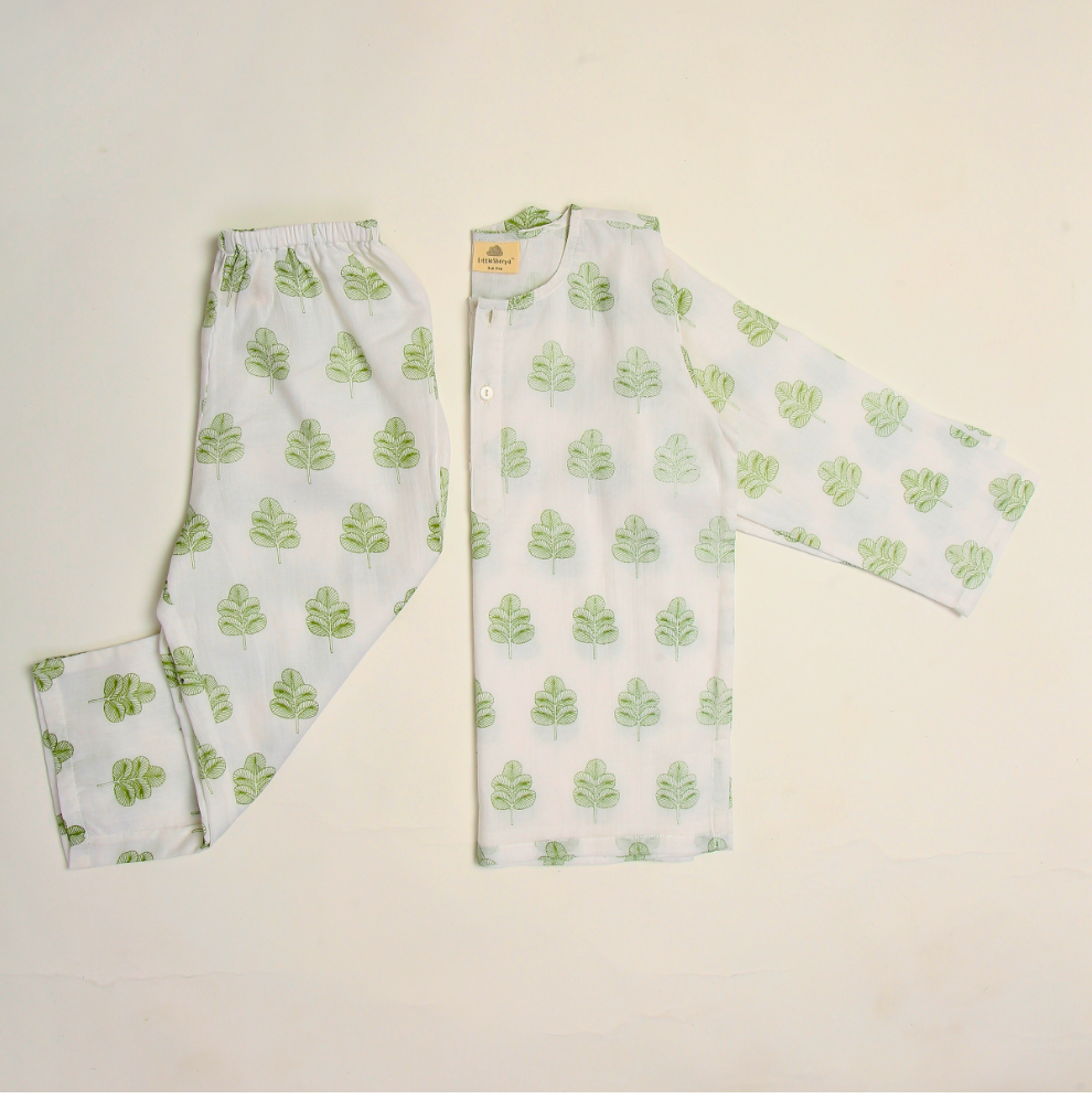 Himalaya Indigo Leaf Kurta Pyjama SS 24