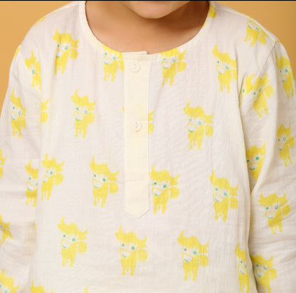 Green Yak Kurta Pyjama SS 24