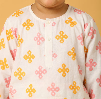 Endless Wisdom Knot Kurta Pyjama