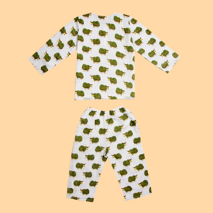 Green Grazing Yak Kurta Pyjama SS 24