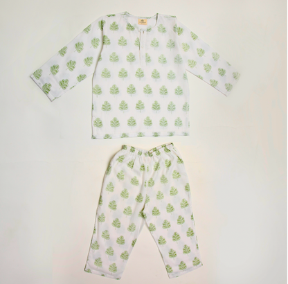 Himalaya Indigo Leaf Kurta Pyjama SS 24
